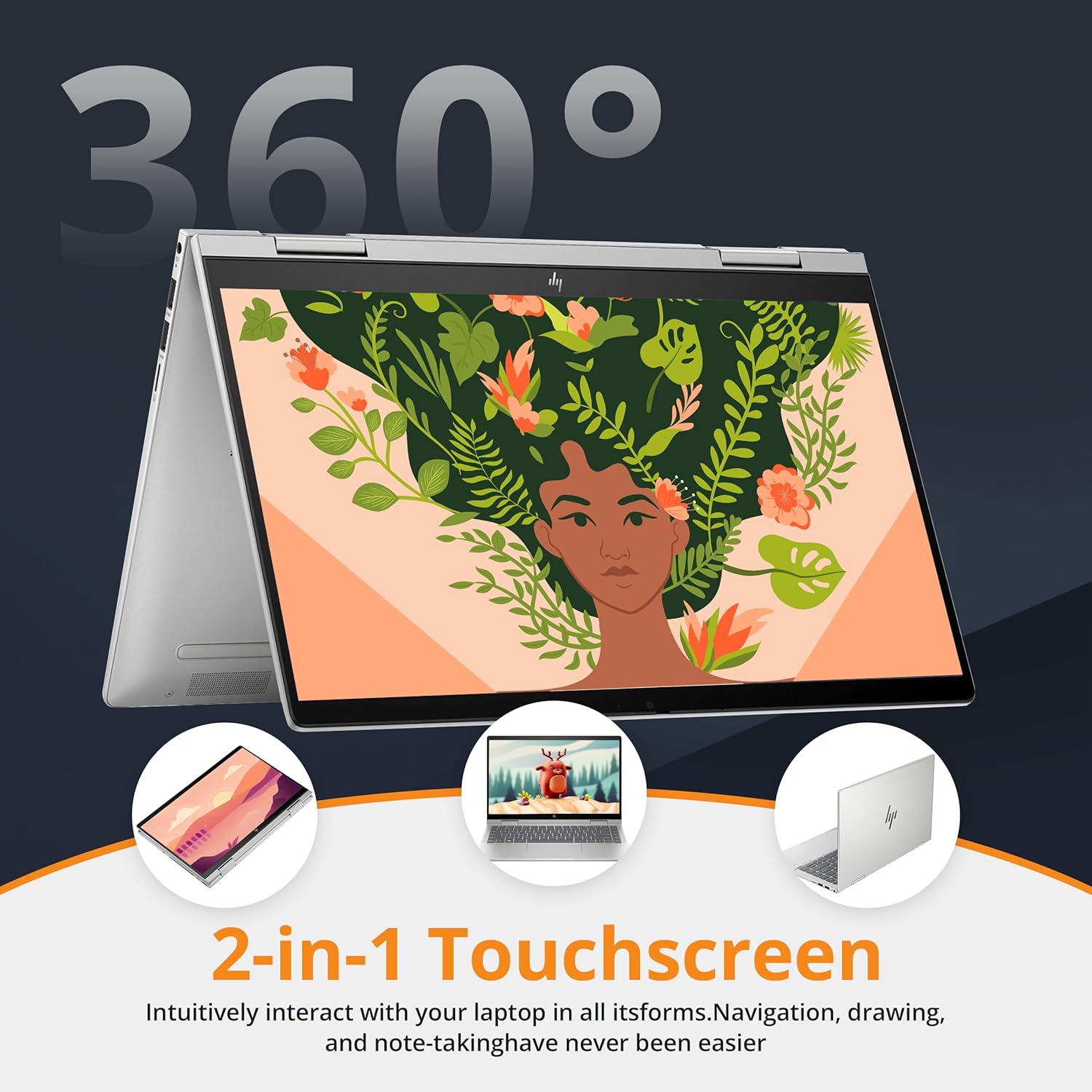 9R8R2UA#ABA ENVY x360 14inch Touch Screen i5 120U Win11 HP ENVY x360 14 inch 2-in-1 Laptop PC 14-es1013dx Intel® Core™ 5 120U