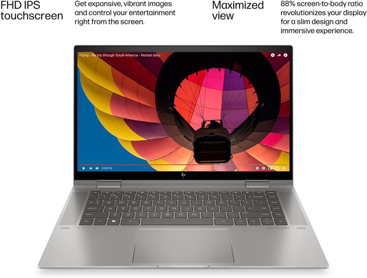 9R8R2UA#ABA ENVY x360 14inch Touch Screen i5 120U Win11 HP ENVY x360 14 inch 2-in-1 Laptop PC 14-es1013dx Intel® Core™ 5 120U
