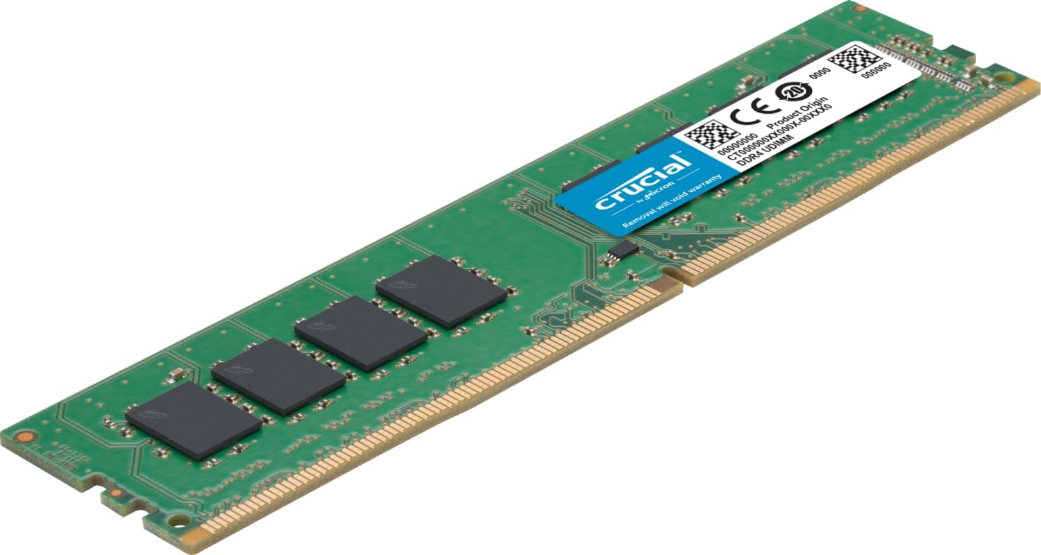 CB16GU3200 Crucial RAM 16GB DDR4 3200MTs UDIMM 288-pin Crucial RAM 16GB DDR4 3200MT/s CL22 UDIMM 288-pin 1.2V Desktop Memory - One Module - CB16GU3200 - GREEN