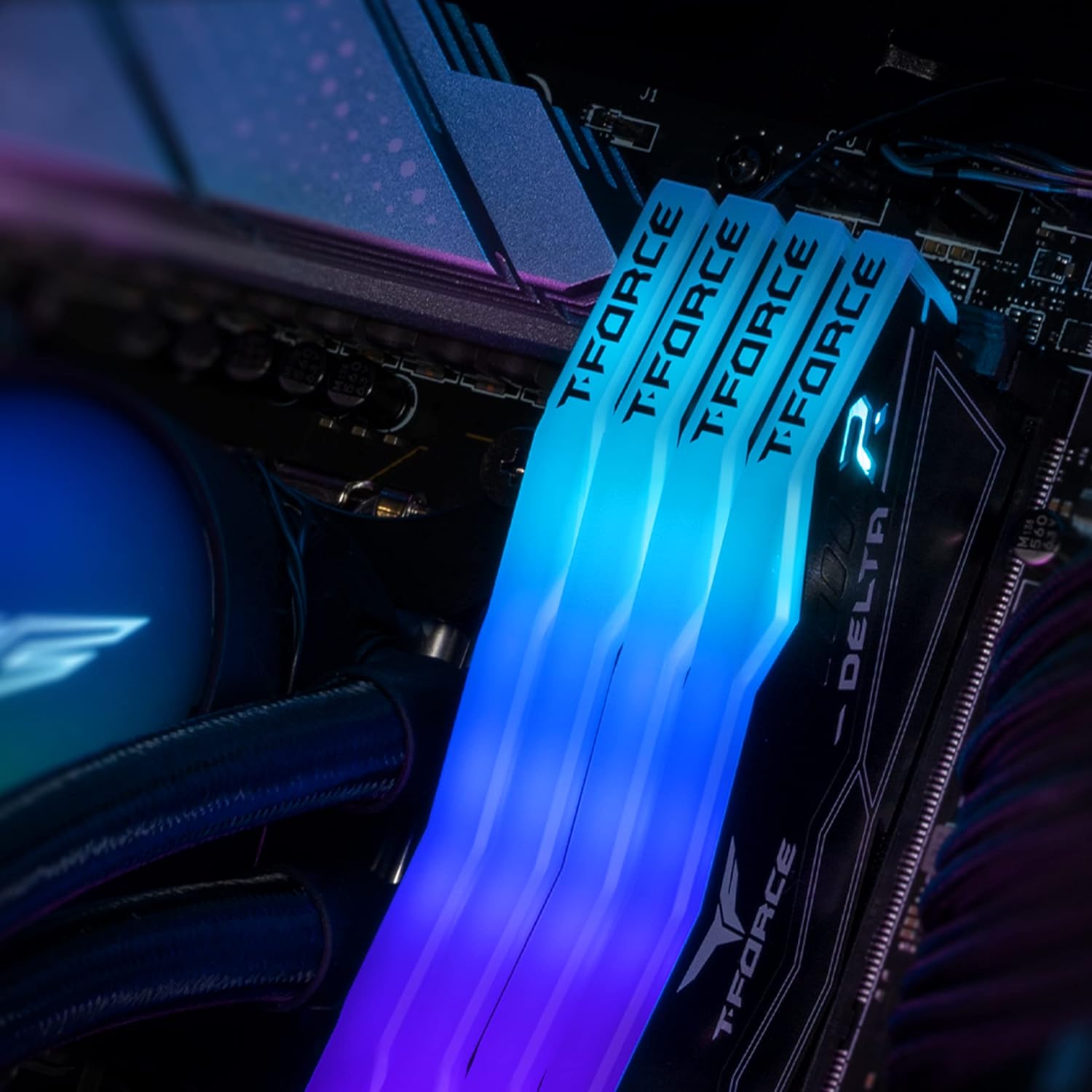FF3D532G6400HC40BDC0 T Force Delta RGB DDR5 32GB 6400MHz CL40 RAM TEAMGROUP T-Force Delta RGB DDR5 32GB RAM Kit (2x16GB) 6400MHz CL40 (PC5-51200) 288-Pin Desktop Memory Module Ram - Black - FF3D532G6400HC40BDC01