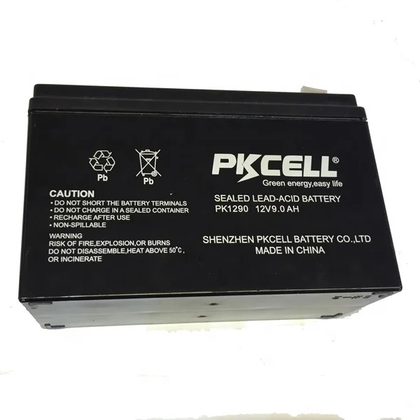 PkCell12V 9AH Sealed Lead Acid battery for UPS & Security system