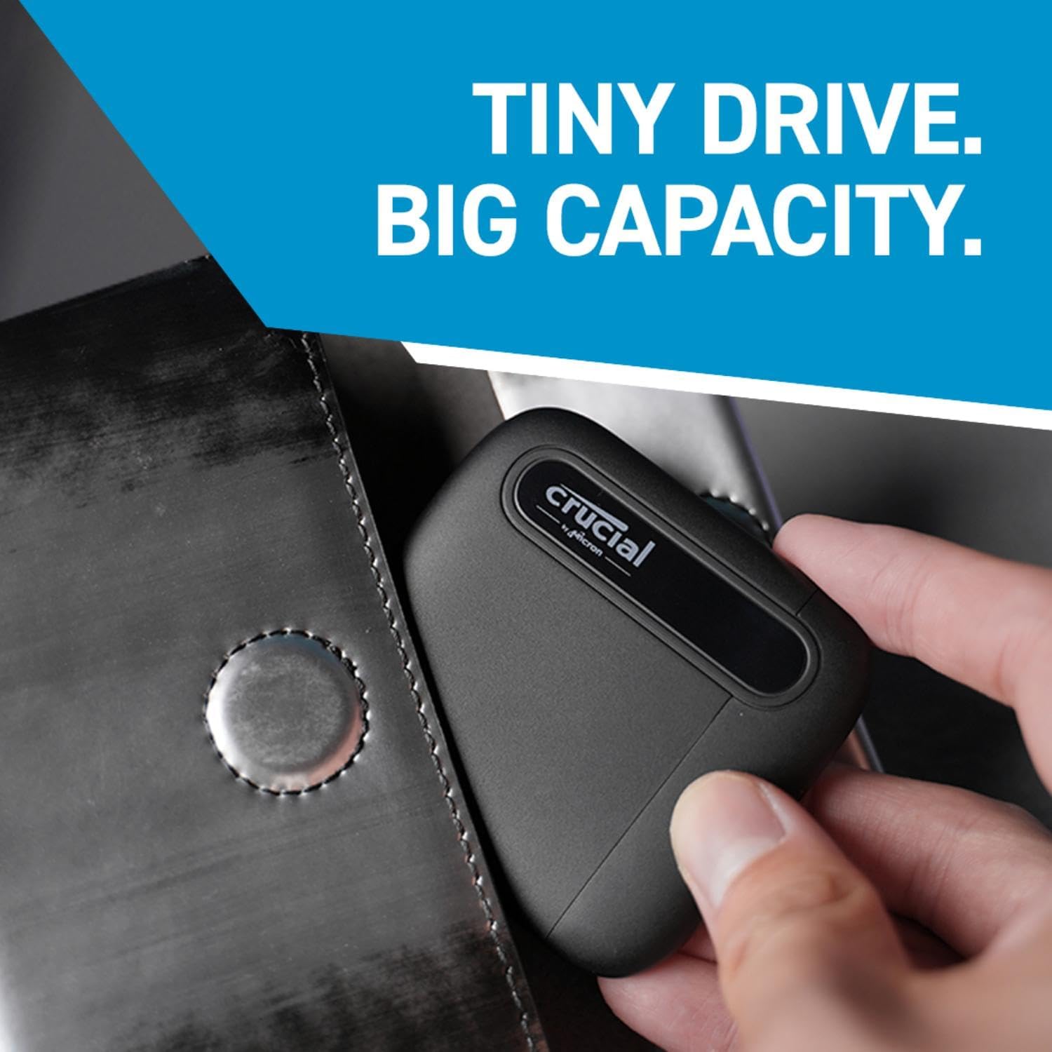 CT1000X6SSD9 Crucial X6 1TB Portable SSD 800MBs USB-C Crucial X6 1TB Portable SSD - Up to 800MB/s - PC and Mac - USB 3.2 USB-C External Solid State Drive - CT1000X6SSD9