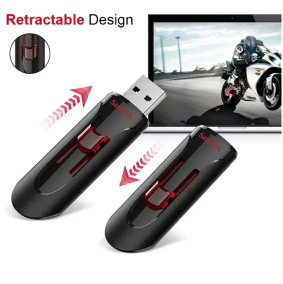 SDCZ600-064G-G25 Cruzer Glide USB-A Flash Drive 64GB Sandisk Cruzer Glide 3.0 USB-A Flash Drive 64GB - Supports Password Protection - Backward Compatibility with USB 2.0 Ports - Retractable Design - SDCZ600-064G-G25