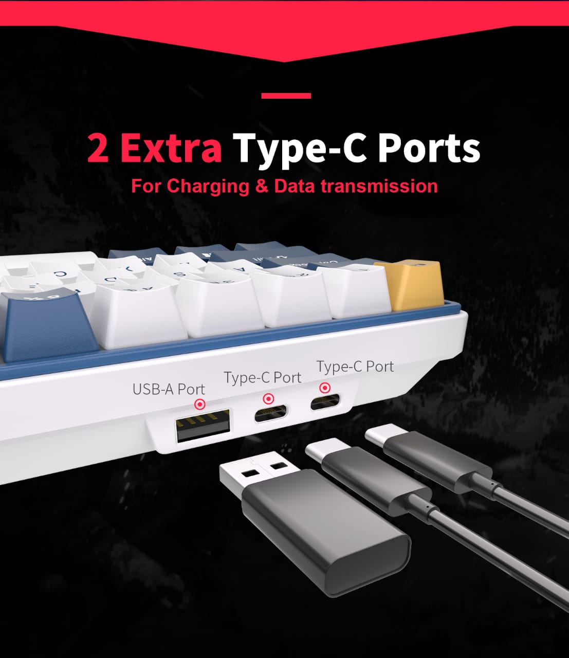 Mechanical Keyboard RGB 61 Programmable Keys