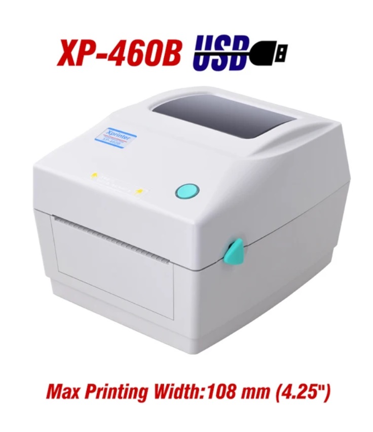 XP-460B Desktop Thermal Label Printer for Shipping Packages