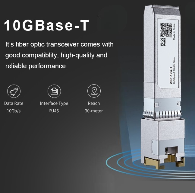 AXON-SFP-10G-T RJ45 30 meter 10G Base T SFP 10Gb SFP+ RJ45 Copper Module 30-meter