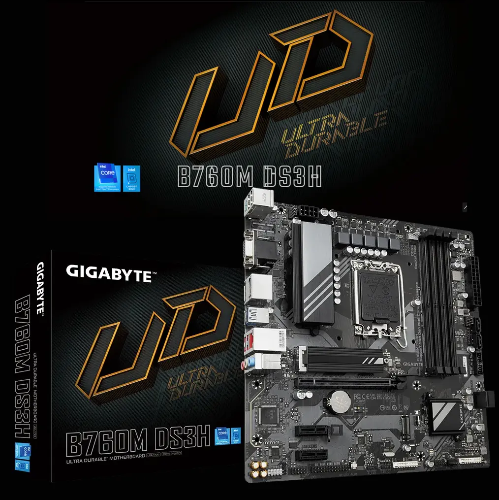 B760M DS3H Micro ATX Motherboard DDR5 B760M DS3H (Rev. 1.0) Micro ATX Motherboard