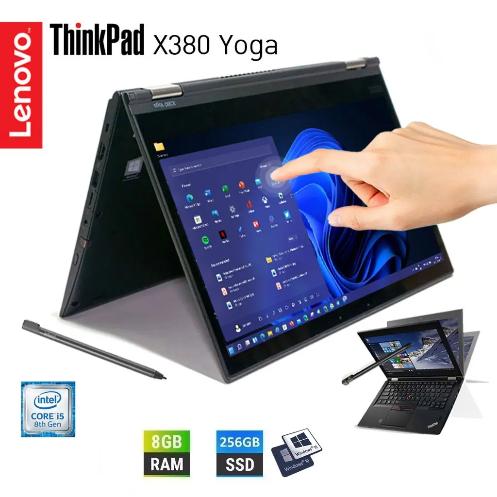 20LJS44100-OB YOGA 2-in-1 i5-8350U 8GB RAM TouchScreen Lenovo ThinkPad Yoga X380 Intel Core™ i5-8350U