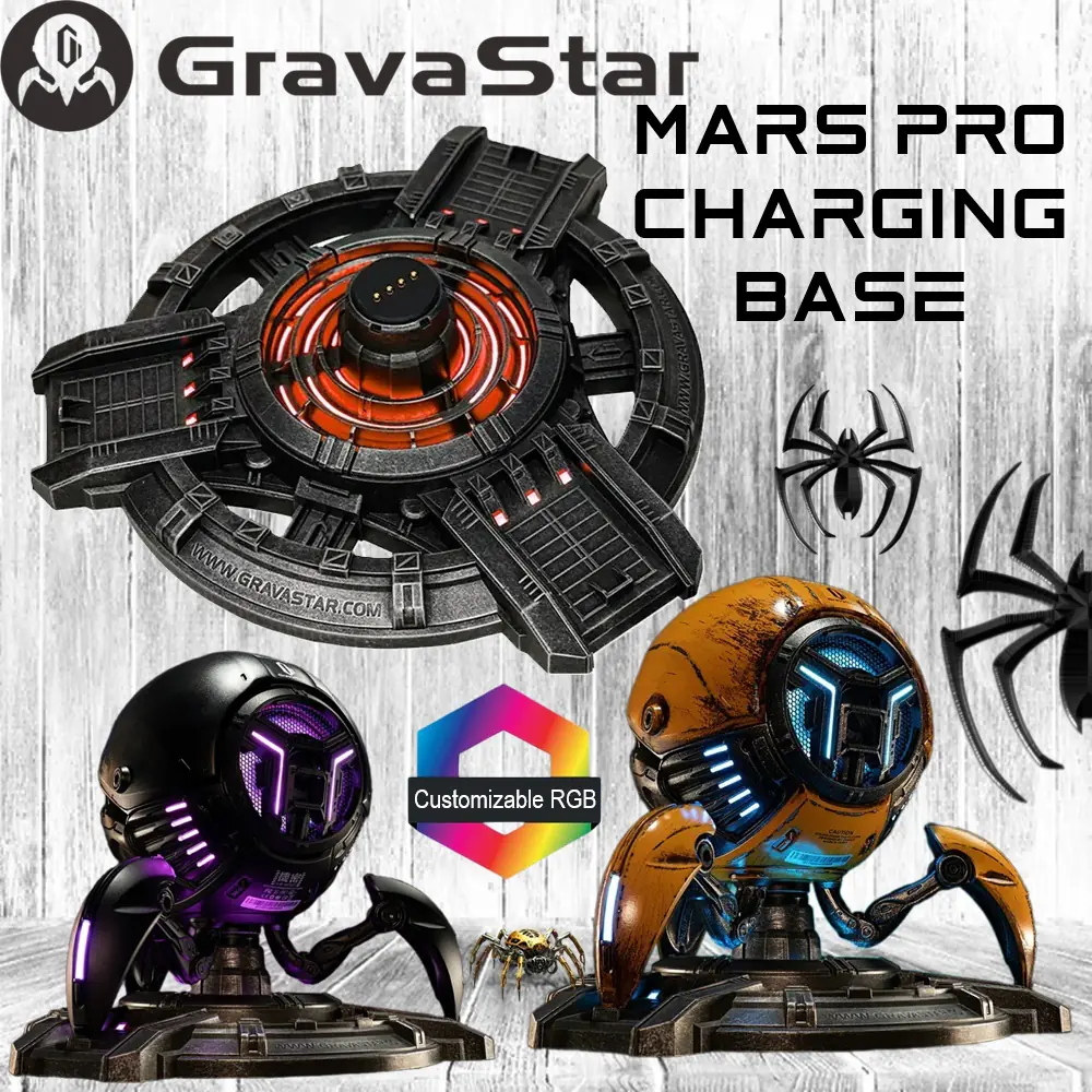 501179-MARSPRO-CHA.B GravaStar Mars Pro Charging Base GravaStar Mars Pro Charging Base with RGB Lighting
