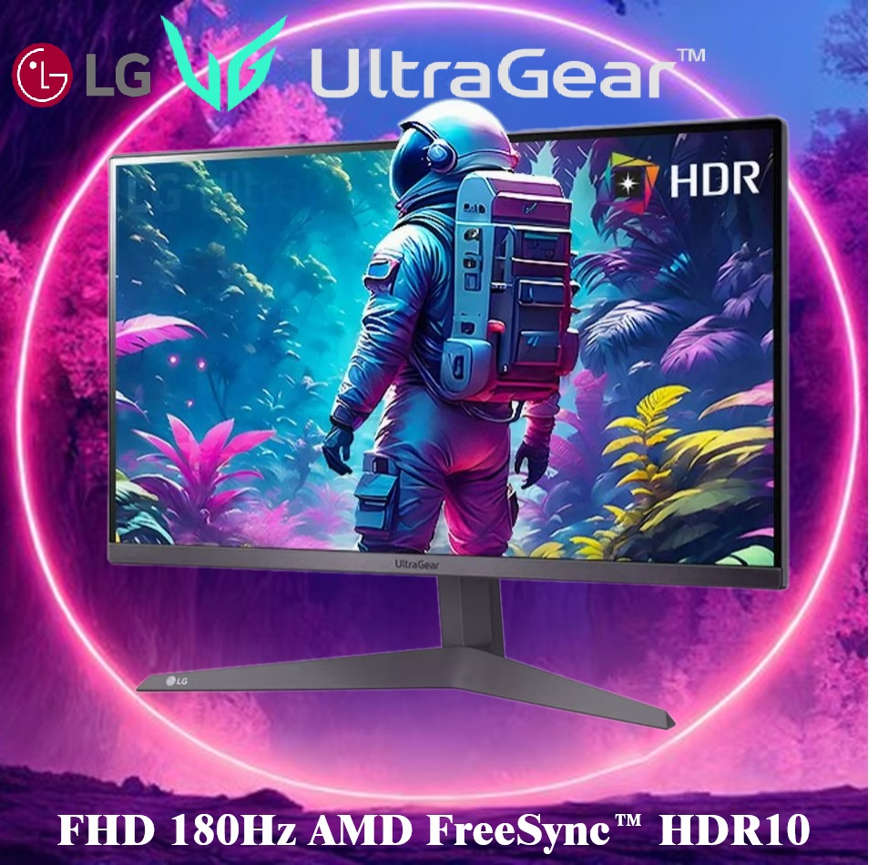 LG-24GS50F-B 24-inch FHD 180Hz 1ms Ultragear Gaming Monitor LG 24GS50F-B 24-inch FHD (1920 x 1080) Ultragear Gaming Monitor with 180Hz