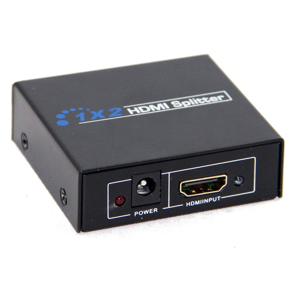 HDMI Splitter 2 Ports 1080P 3D Splitter Ver 1.4 WITH ADAPTER .Connector Type HDMI ; Compatible Devices