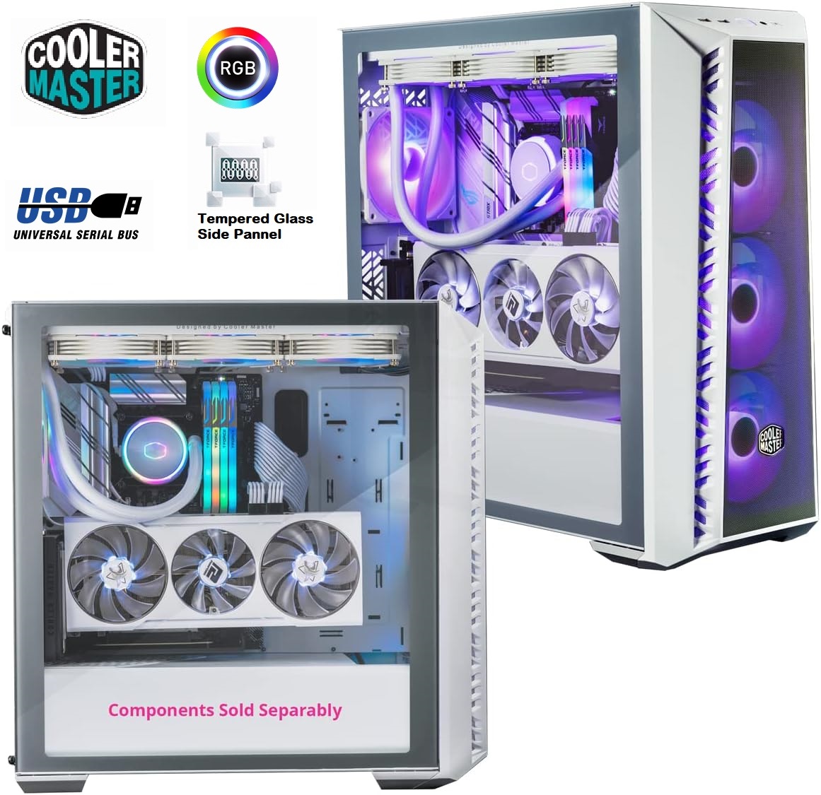 Cooler Master MasterBox 520 Mesh  Airflow ATX Mid-Tower