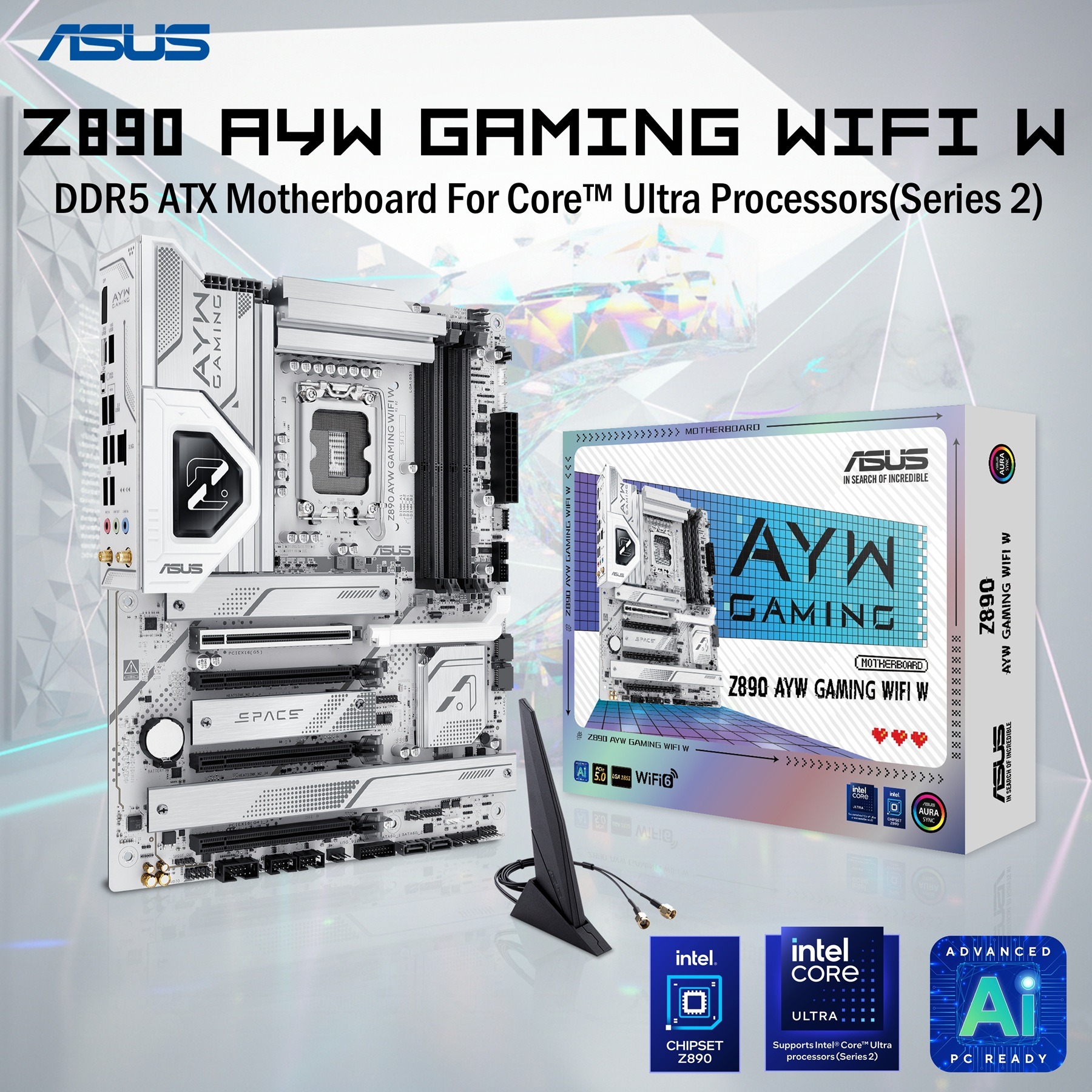 Asus AYW Gaming WiFi W Z890 DDR5 ATX Motherboard