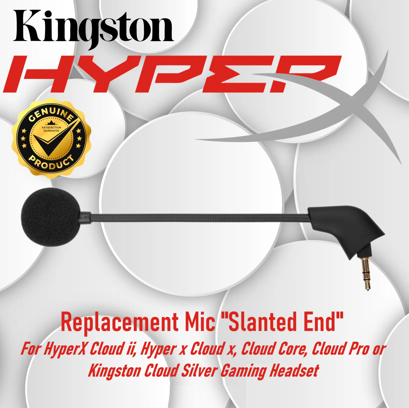HYPERX-MIC-CLOUD2 MIC CLOUD 2 NEW SEALED ORIGINAL HyperX Original Cloud 2 Mic Replacement for HyperX Cloud ii