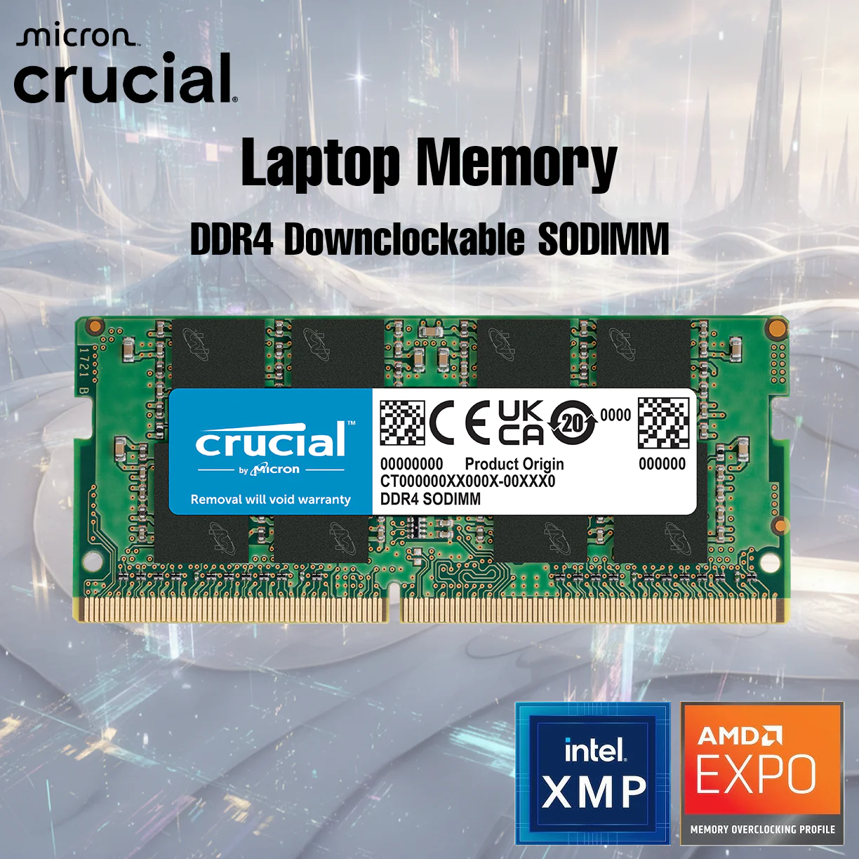 CT8G4SFRA32A RAM CRUCIAL 8GB 3200 DDR4 SODIMM NOTEBOOK Crucial 8GB DDR4 RAM 3200MHz (PC4-25600)