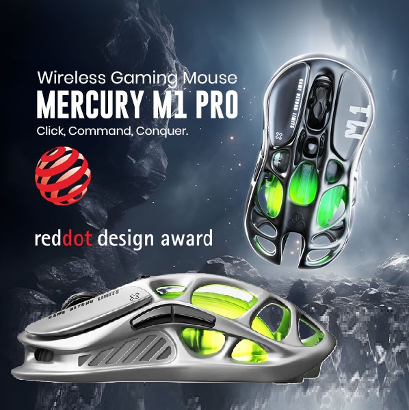 GRAVASTAR-M1-PRO-GRY GravaStar Wireless Gaming Mouse Mercury M1 Pro GravaStar Wireless Gaming Mice Mercury M1 Pro