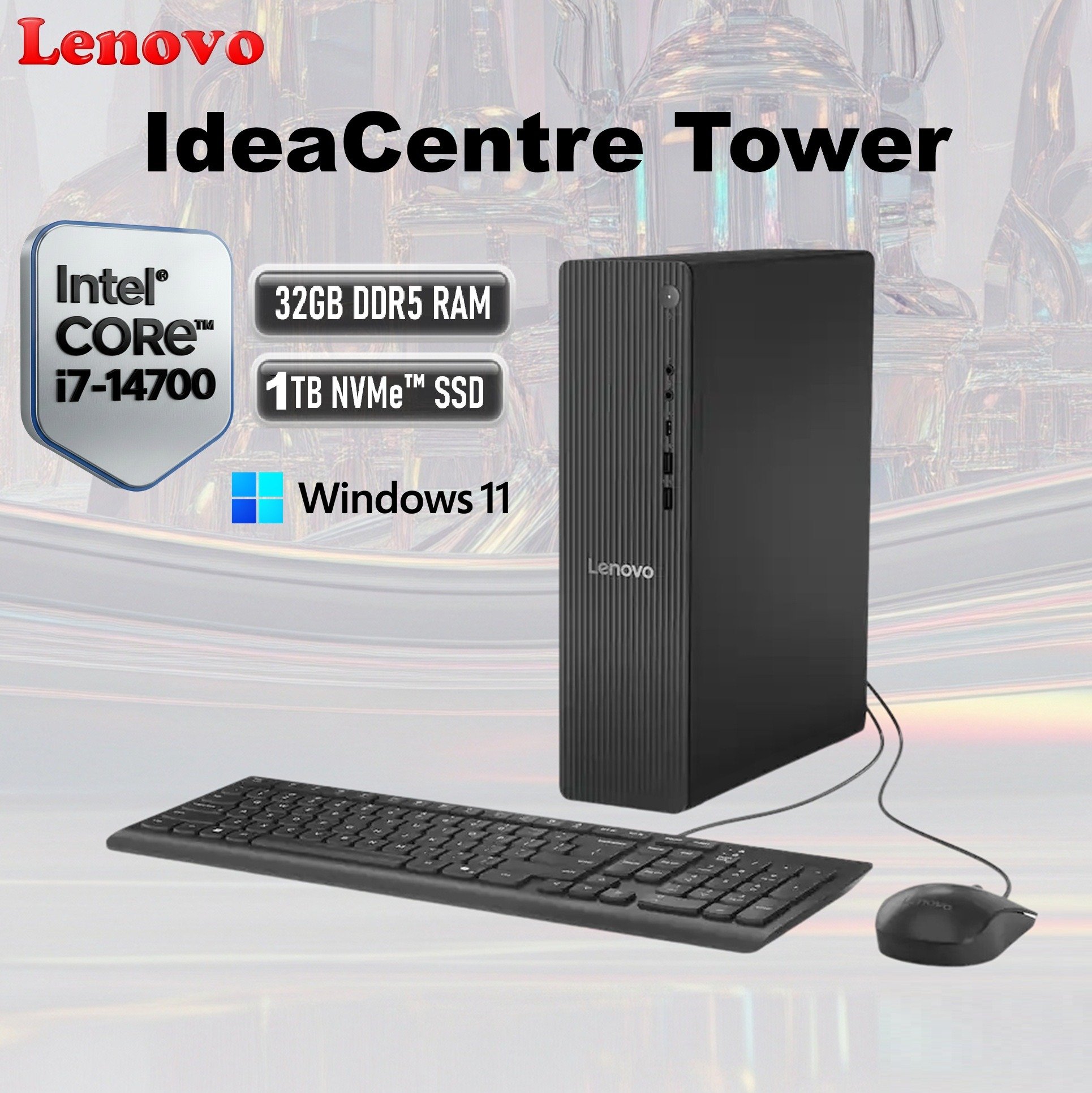 Lenovo IdeaCentre Tower 08IRR9 - Intel® Core i7-14700 | 32GB DDR5 RAM