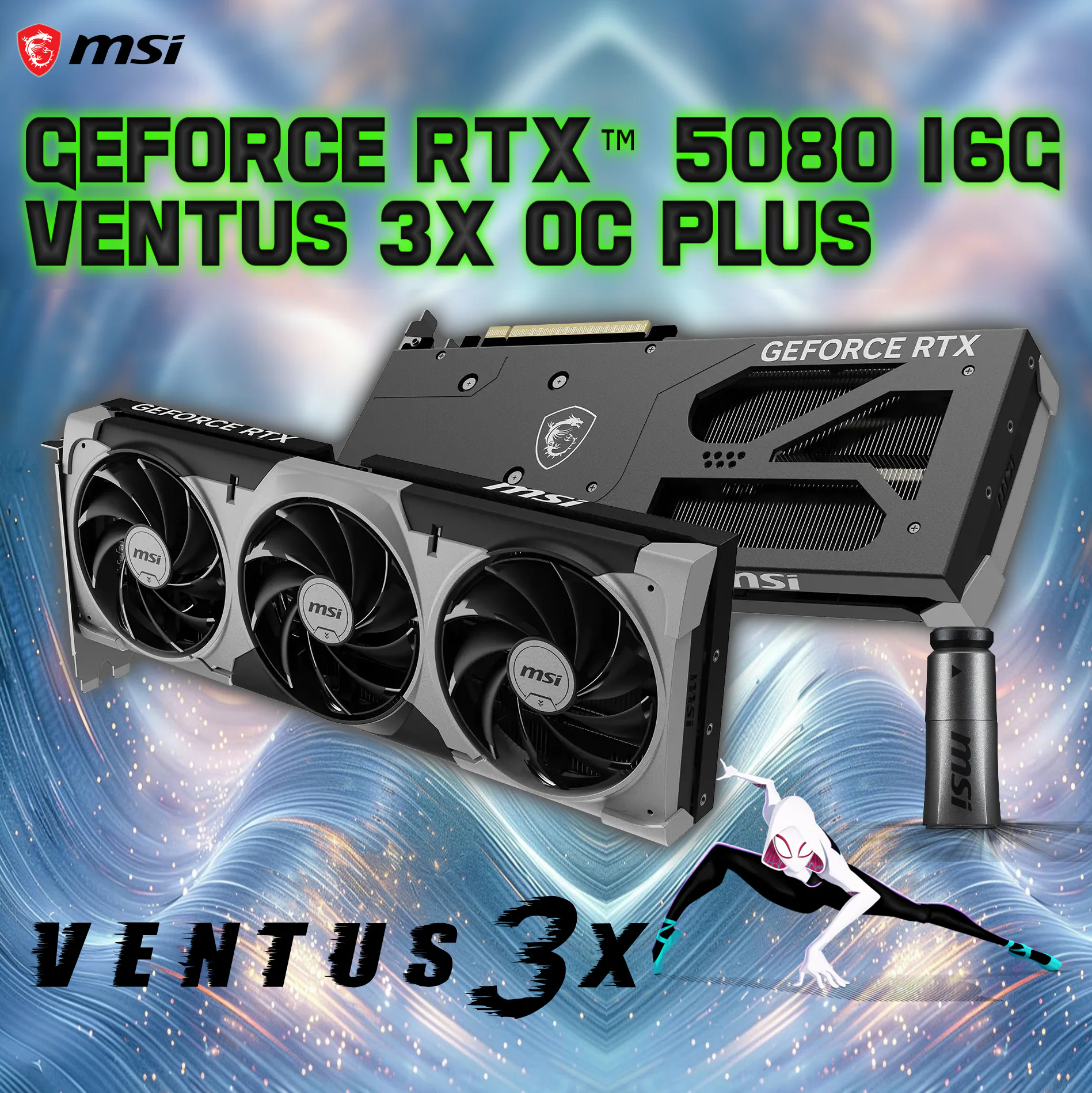 912-V532-210 MSI NVIDIA GEFORCE RTX 5070 12GB GDDR7 VENTUS 3X OC BLACK MSI GeForce RTX 5070 12G VENTUS 3X OC 192-bit Graphics Card With DLSS 4