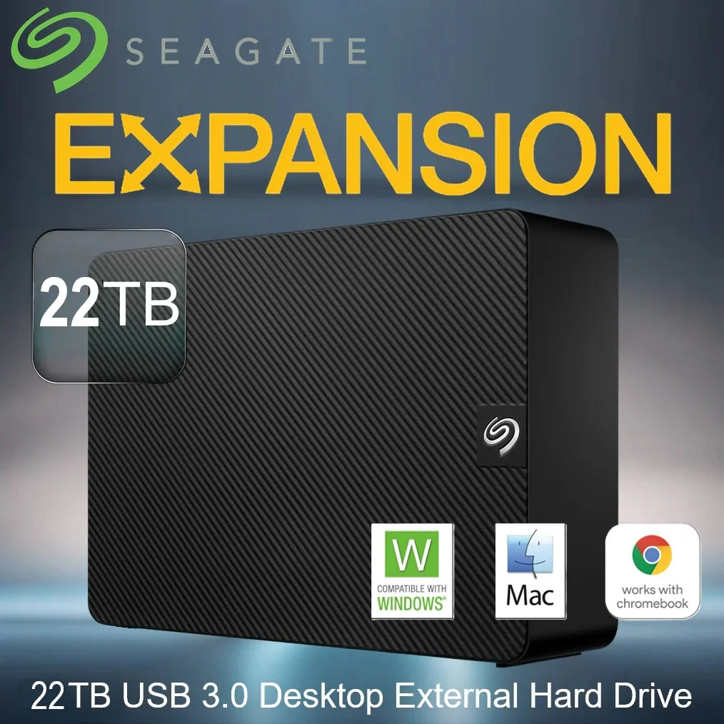 STKP22000400 SEAGATE EXPANSION 22TB EXTERNAL HDD Seagate Expansion 22TB USB 3.0 Desktop External Hard Drive With Plug-And-Play Setup