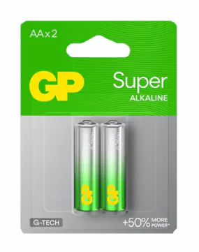 Super Alkaline AAA 1.5V Batteries – 2-Pack, Long-Lasting Power for Remotes, Clocks, Toys & Everyday Devices, Leak-Proof Design, Extended Shelf Life