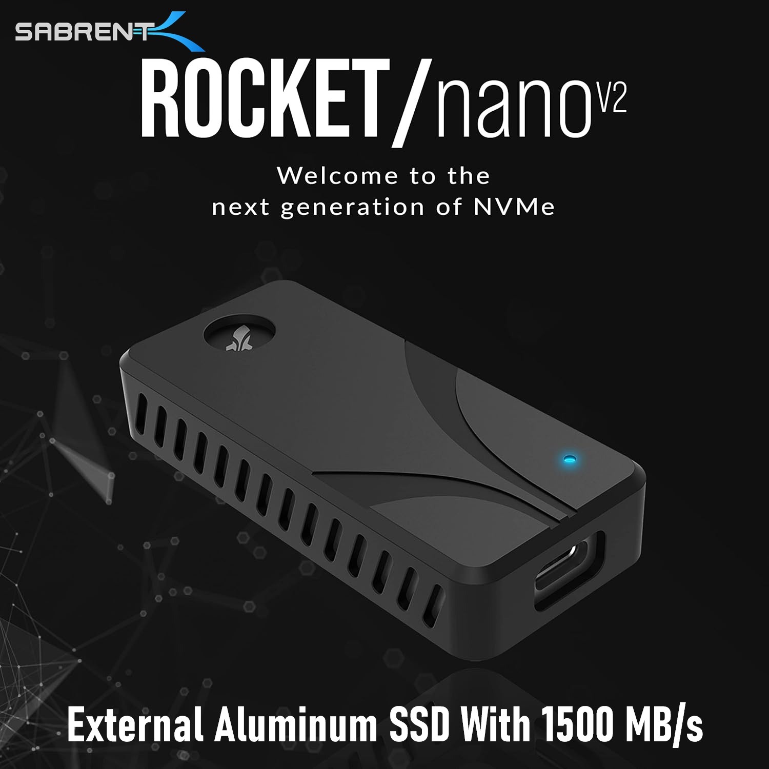 SB-4TB-NAV2 SABRENT ROCKET EXTERNAL ALUMINUM SSD 4TB NANO V2