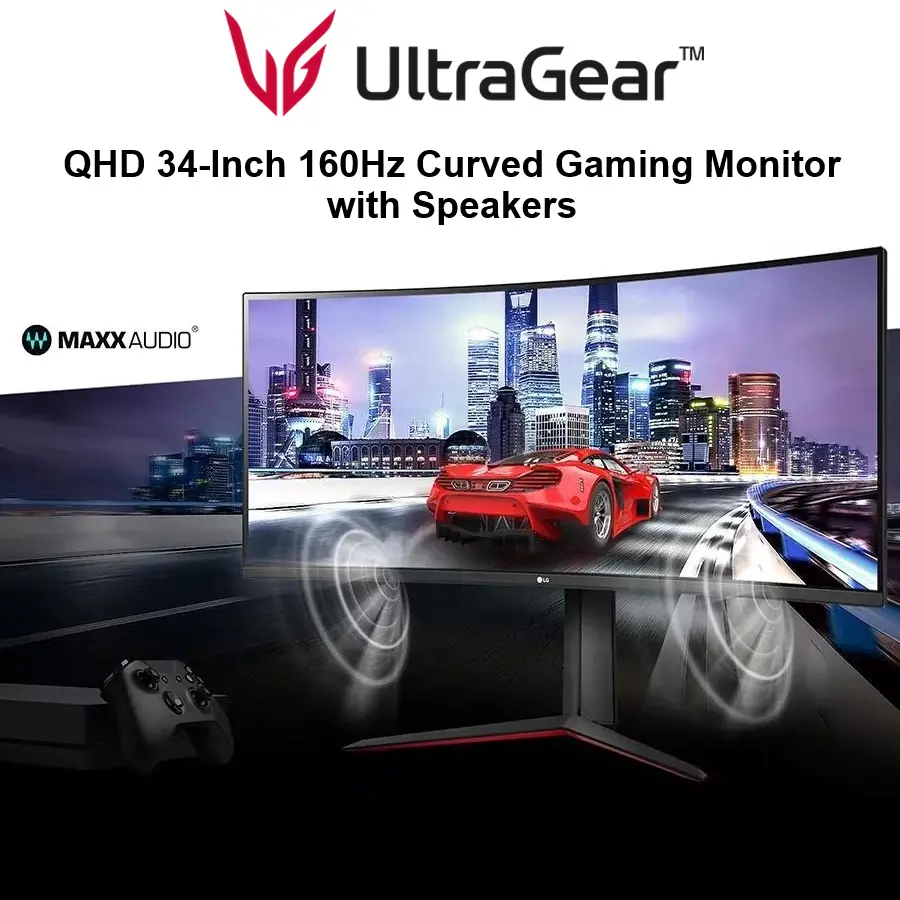 34GP63A-B LG UltraGear QHD 34-Inch 160Hz LG UltraGear QHD 34-Inch 160Hz Curved Gaming Monitor 34GP63A-B