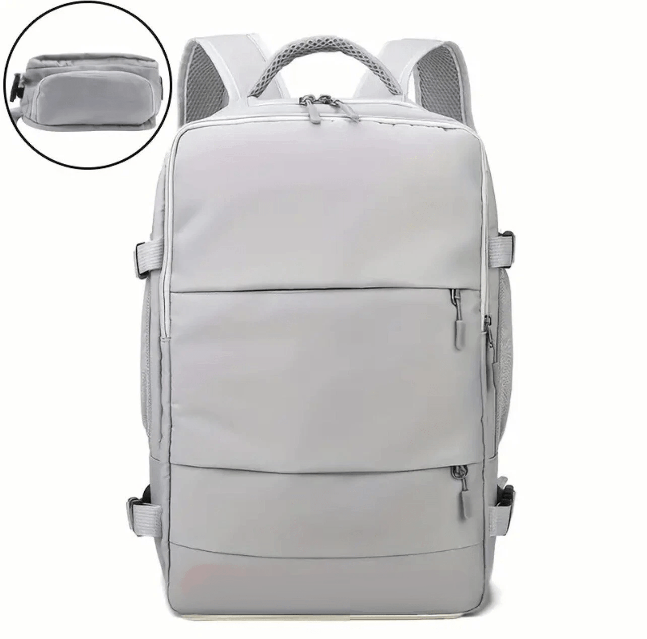 Large Capacity Travel Backpack With Shoe Compartment