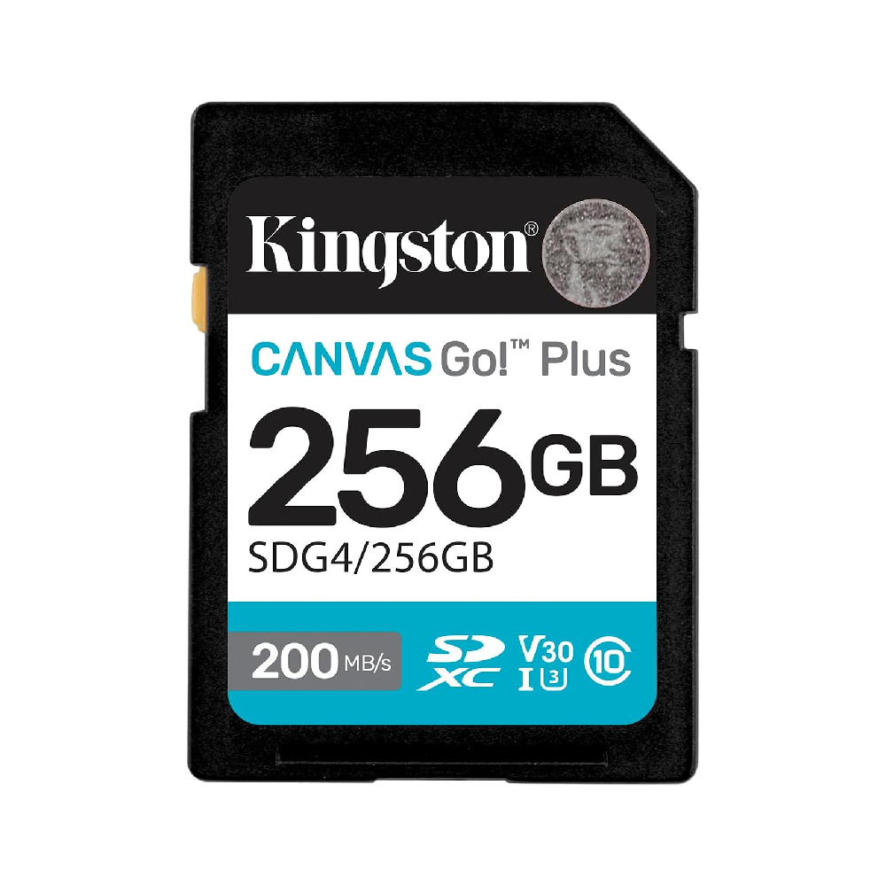 Kingston Canvas Go! Plus 256GB SD Card | Up to 200MB/s | Class 10 UHS-I U3 V30 | 4K Ultra-HD Video & High-Speed Photography